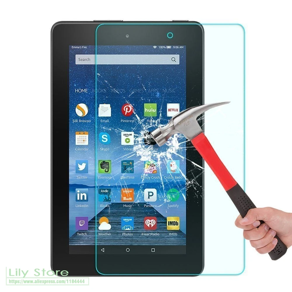 2 X GLASS Tempered Glass For Kindle fire HD 8 2015 HD8 Tablet Screen