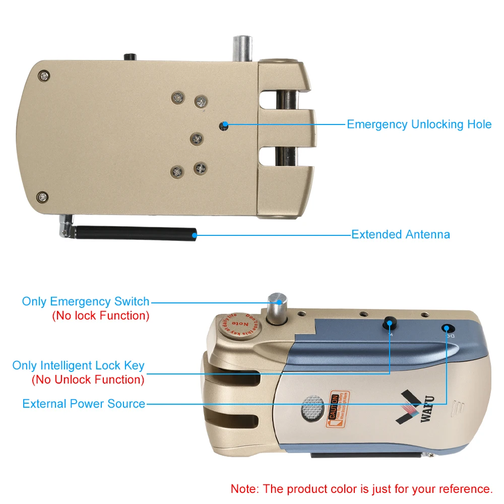 WAFU WF-008U Remote Control Intelligent Electronic Lock Invisible Keyless Entry Door Lock APP Unlocking with 4Remote Controllers WAFU WF-008U Remote Control Intelligent Electronic Lock Invisible Keyless Entry Door Lock APP Unlocking with 4Remote Controllers