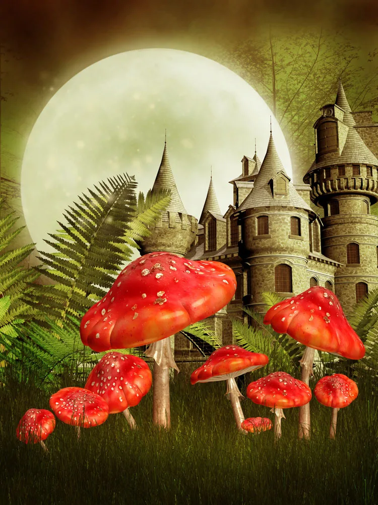 

Fairy tale theme Vinyl Custom Photography Backdrop Prop Photo Studio Backgrounds TTW-35