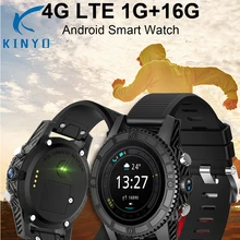 Kinyo Smartwatch 2018 New Type 4G LTE Sensible Clock Android 7.zero 1G+16G Assist Wifi Bluetooth Sensible watch pk GPS smartwatch