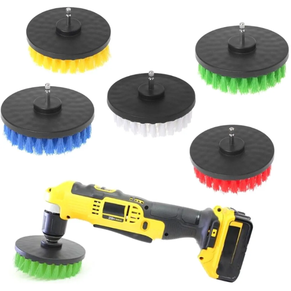 1PC High Quality Drill Power Scrub Clean Brush for Leather Plastic Wooden Furniture Car interiors Cleaning Power Scrub