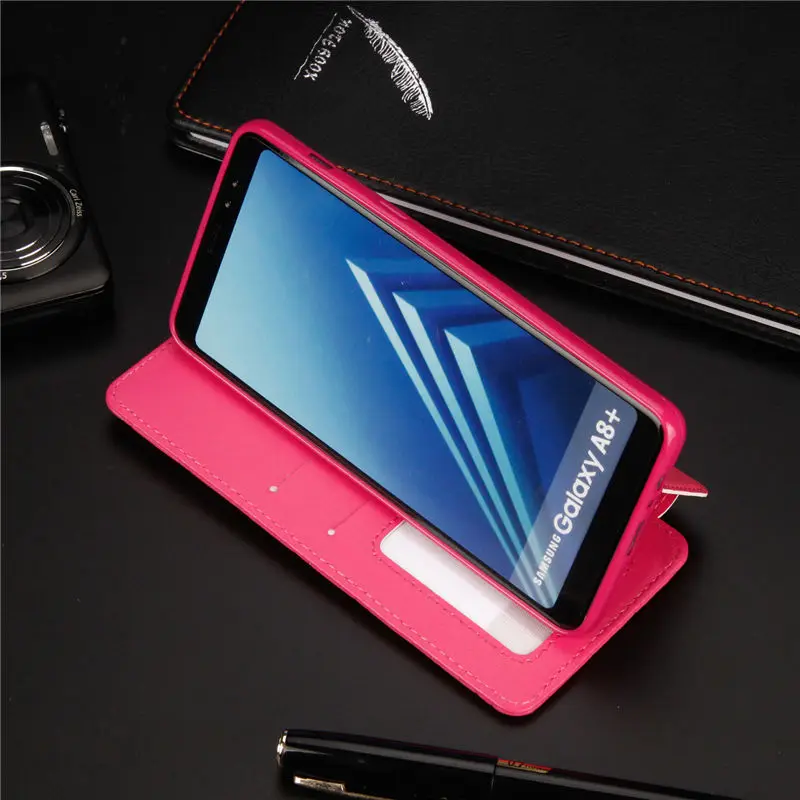 BELIAL Phone Cases for Samsung Galaxy A8 2018 Case Wallet Card Luxury Flip Cover for Samsung A8 2018 Case Leather Bling Diamond (14)