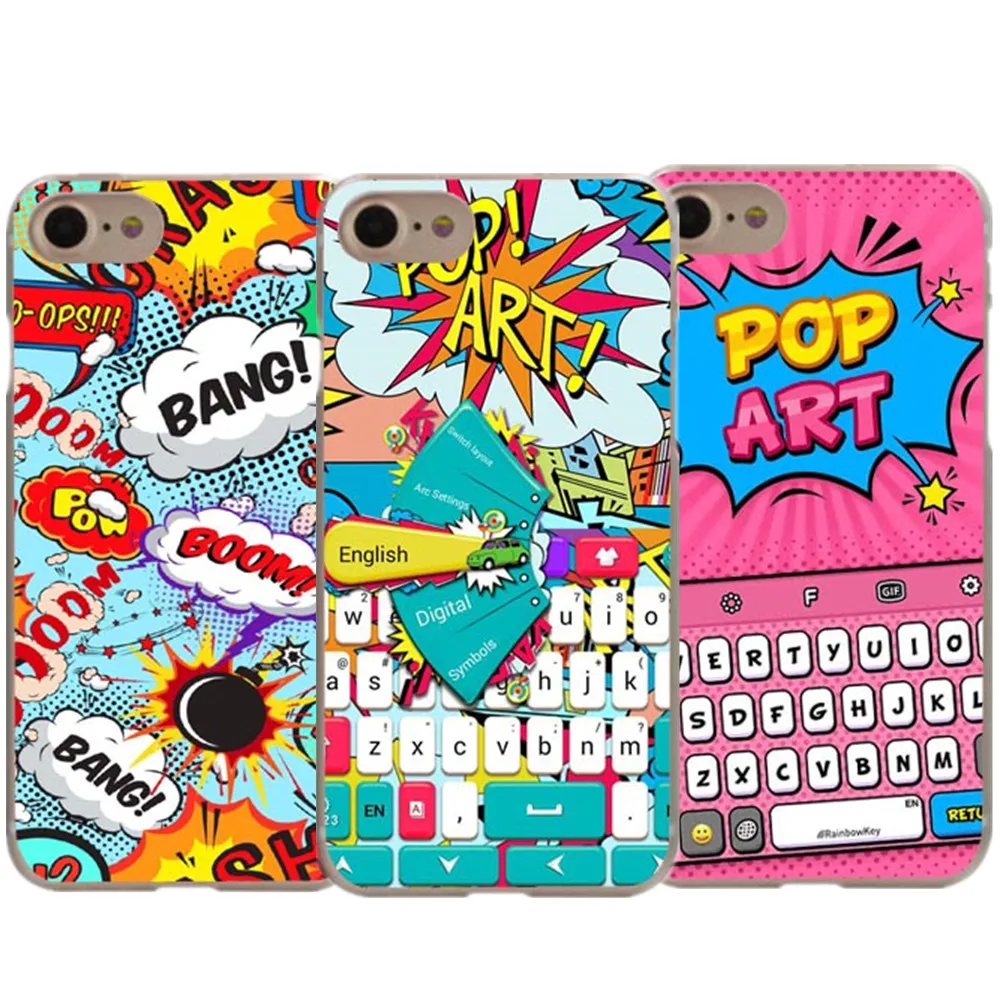 Bang pop art Hard PC Phone Cases Cover for Apple iPhone 5 5s SE 6 6S XR