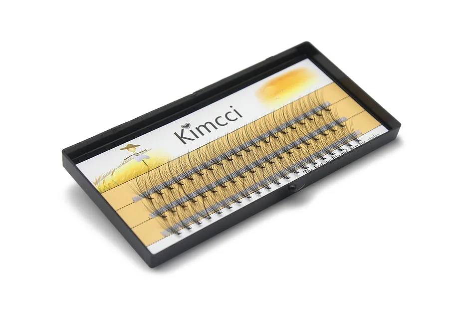 Kimcci большая емкость 60 пряди 10D ресницы для наращивания 0,1 мм толщина настоящая норковая полоса ресницы Индивидуальные ресницы натуральный стиль