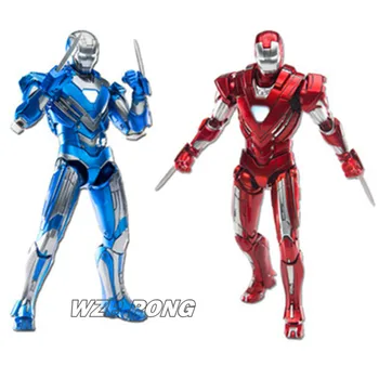 

15CM Avengers Iron Man MK33 battle ver Model Toy Superhero Iron Man With LED Light Action Figure Collection Toys Gift