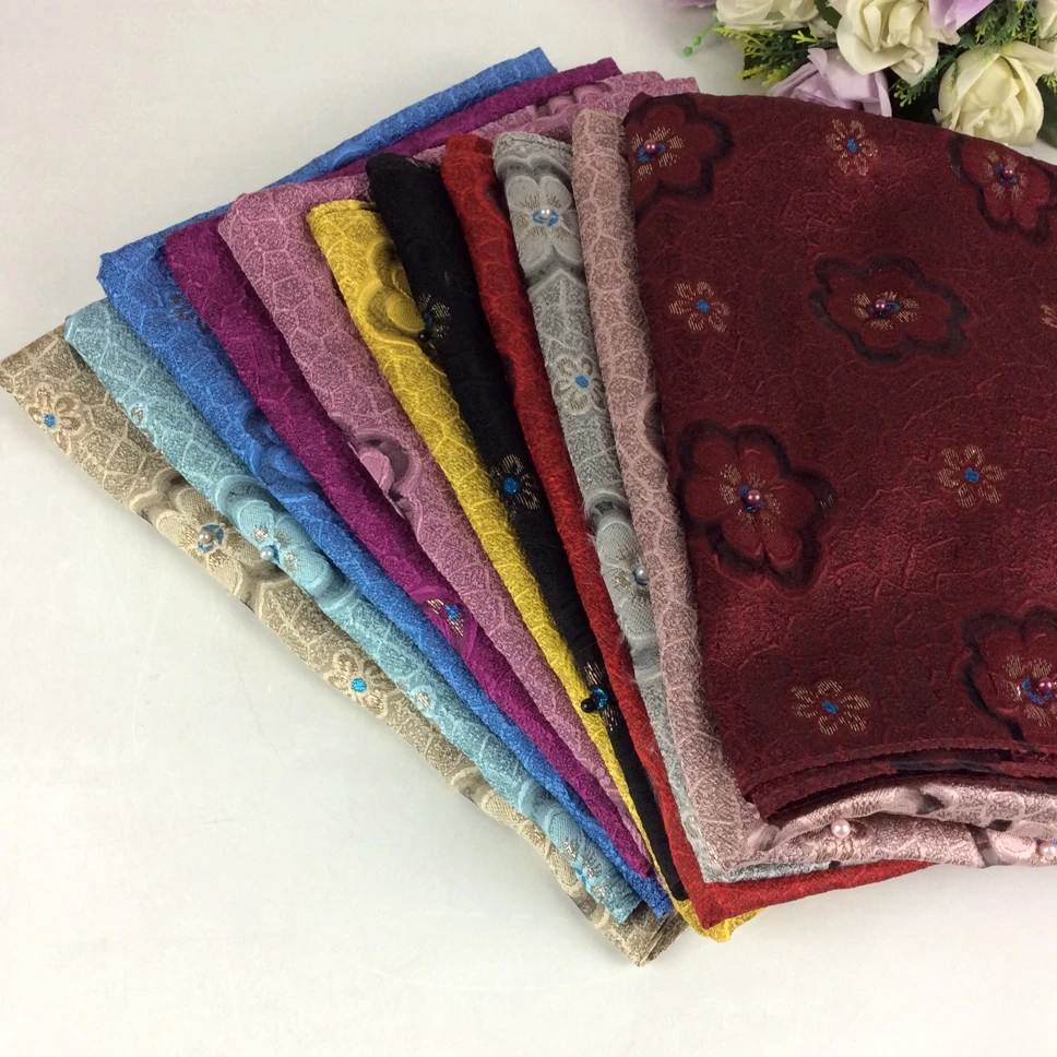 Цветочный вышивка хлопок, полиэстер Для женщин шарфы мусульманские écharpe Обертывания Глушитель исламские хиджабы свадьбы элегантный