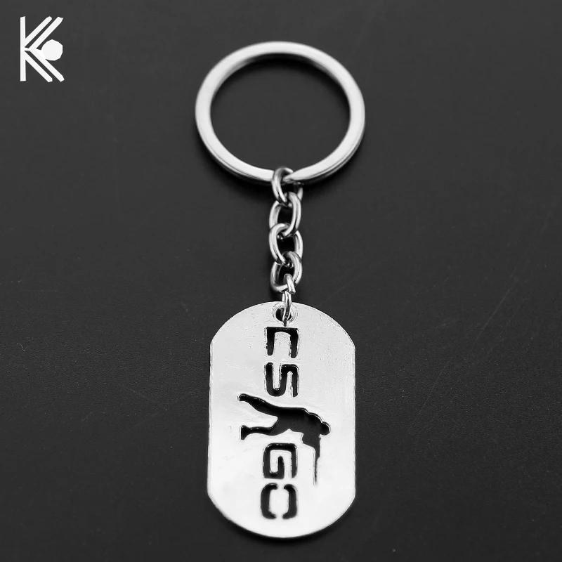 

Game CSGO metal Keychain Counter Strike CS GO Alloy Key Chains For Men Male Keying Porte Clef Chaveiro Backpack accessories