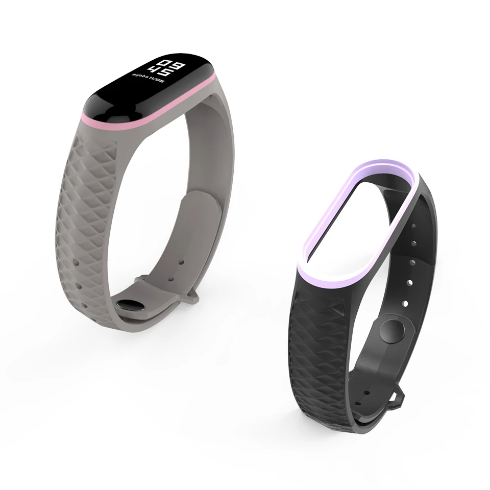 Mi jobs силиконовый mi Band 3 ремешок спортивный Аврора для Xiaomi band3 умные наручные часы