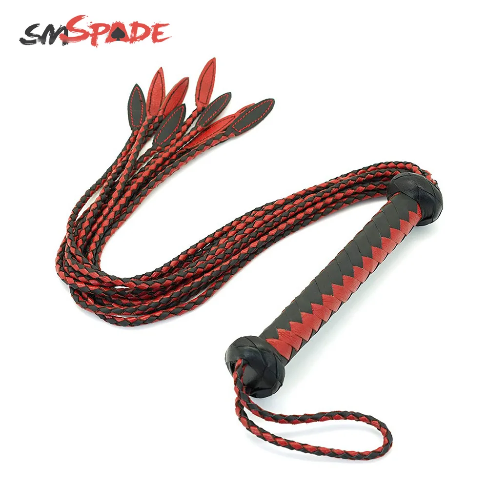 Черно-красная плетеная ручная работа SMSPADE бондаж бутик флирт с лошадью для
