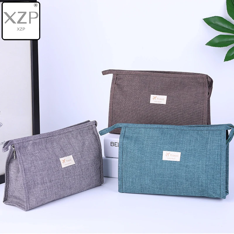 

XZP Waterproof Solid Men Women Makeup Bag Travel Organizer Cosmetic Bag for Women Necessaries Make Up Case Wash Toiletry Bag
