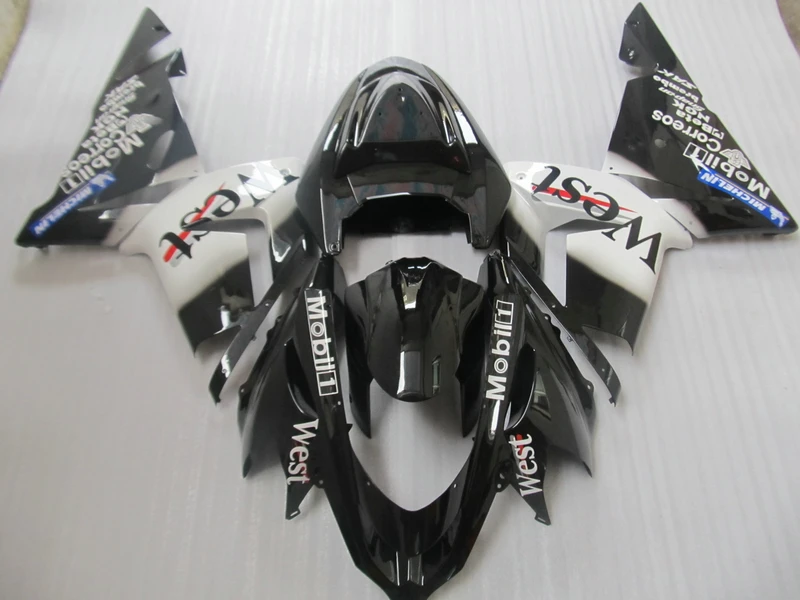 100% новый Обтекатели Кузов для Kawasaki ZX10R 2004 2005 обтекатель Ninja комплект ZX 10R 04 05 Белый