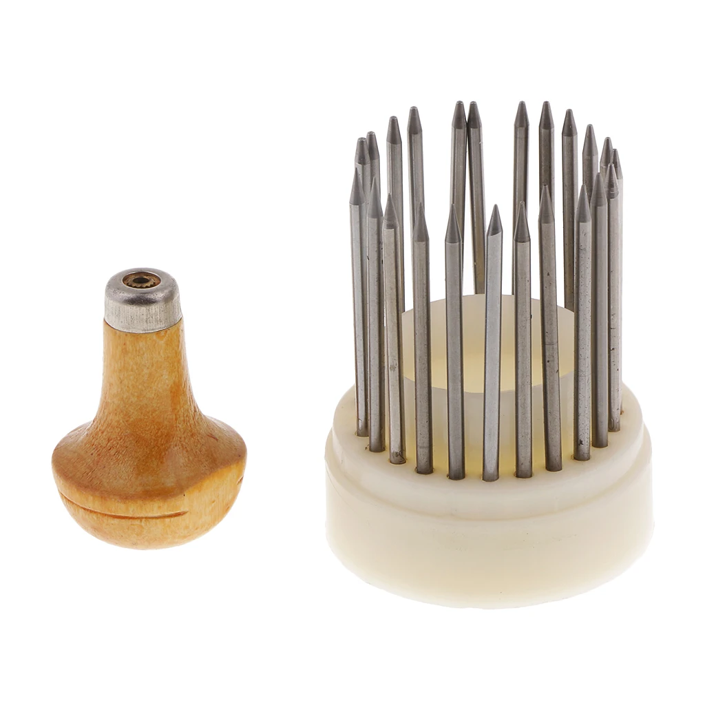Heavy Duty Steel Diamond Setting Beading Tools Jewelry Stone Set Beaders 23 Piece Set