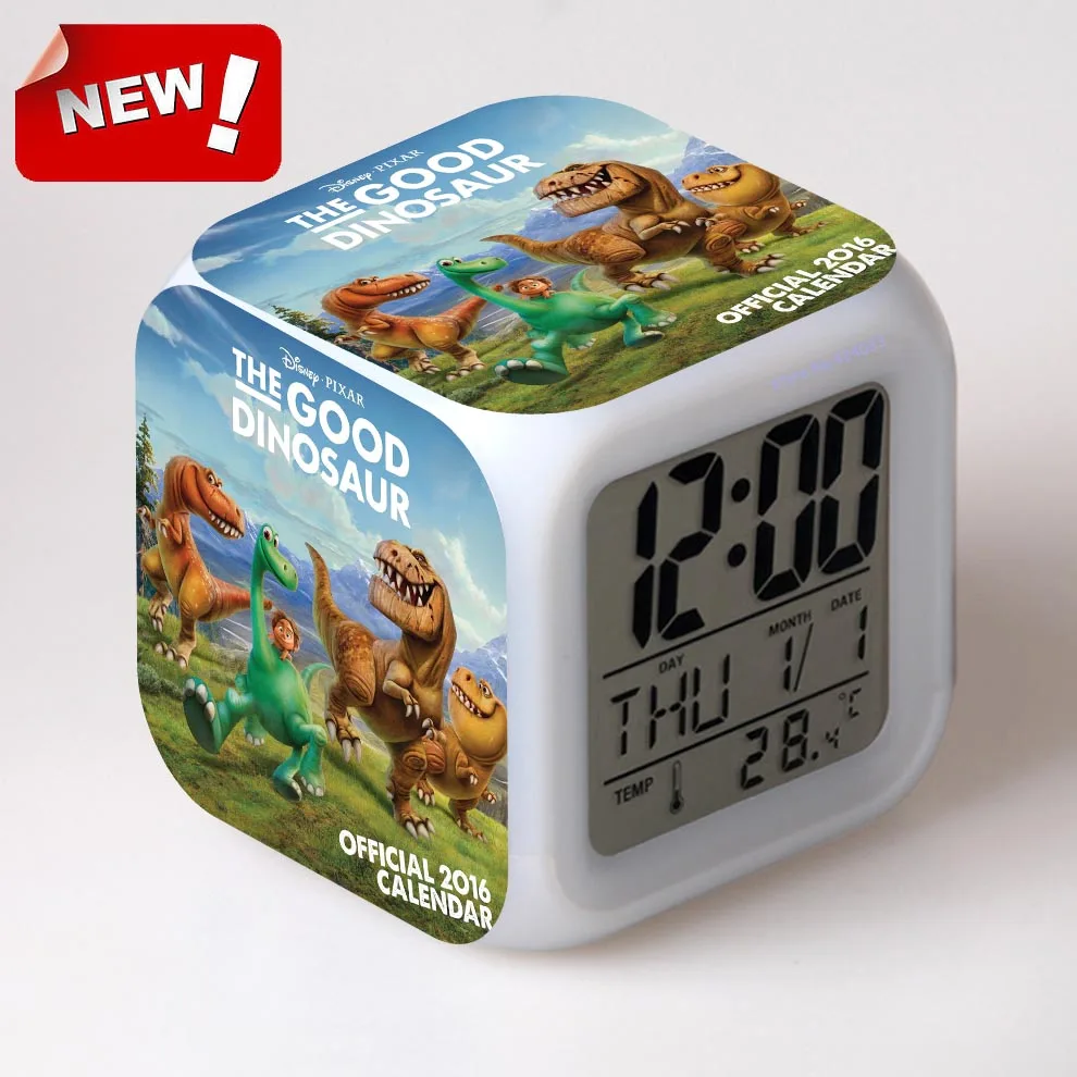 The Good Dinosaur Alarm Clock Digital Klokken Horse Desk Watch Despertador Wake Up Light Plastic Reloj