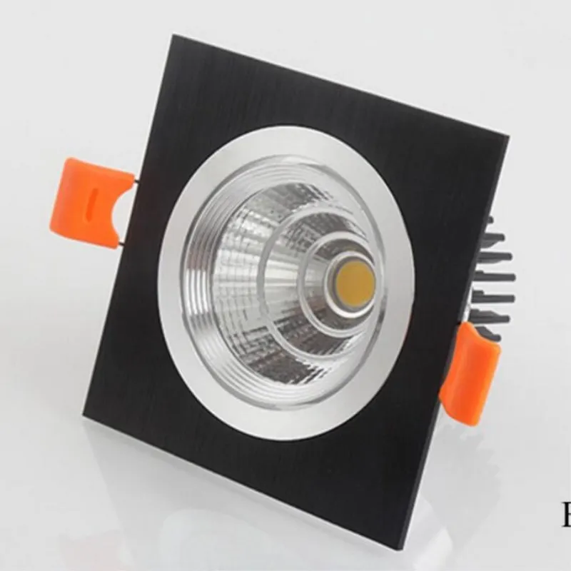 

Free Shipping Dimmable 10W/15W/20W/25W/30W Square Led Panel Light COB Led Downlight lighting Led ceiling down AC85-265V + Driver