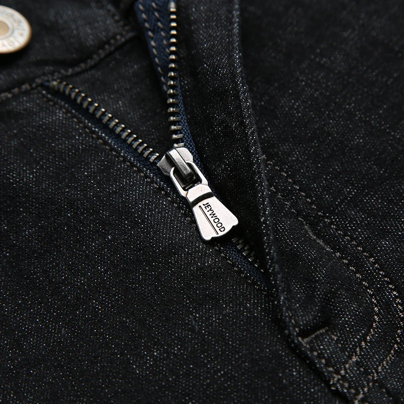 Autumn New Slim Fit Stretch Brand Jeans Men Casual Straight Business Classic Jeans Black Long Male Denim Trousers Pants Overalls