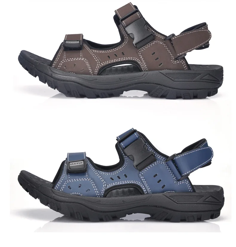Черные летние уличные мужские сандалии быстросохнущая пляжная обувь мужские модные летние шлепанцы для мужчин, мужская обувь высокого качества большой размер