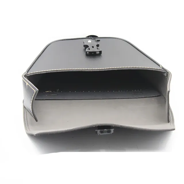 Motorcycle PU Leather Saddlebag Storage Pouch Luggage Tool Bag For Honda Yamaha Suzuki Kawasaki Touring Chopper