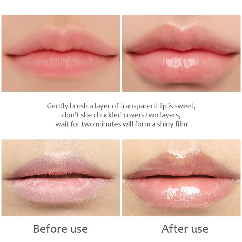 Transparent Lips Gloss Tint Makeup Lip Gloss Sexy Moisturizing Lip Plumper Lips Gloss Enhancement Cosmetics TSLM1