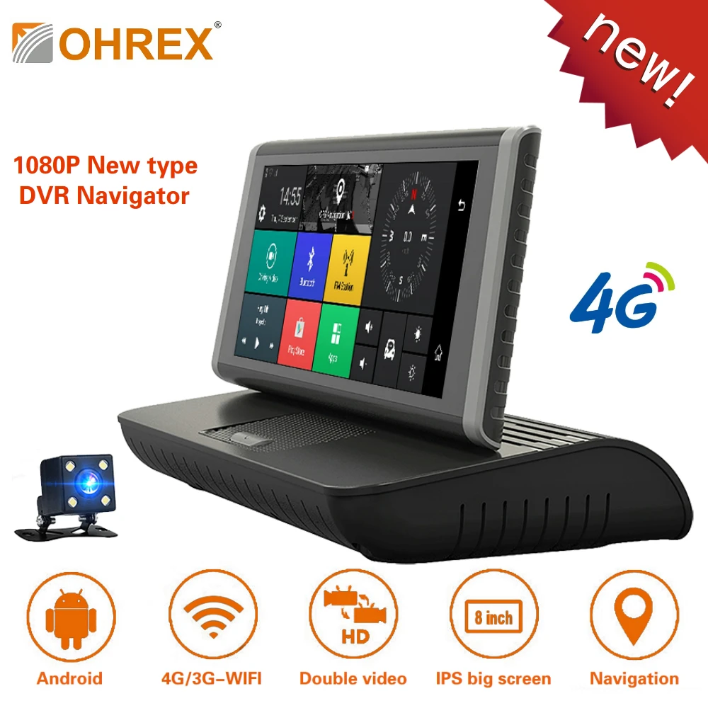 OHREX T906 Новый 4G автомобиля gps навигации Android Bluetooth ADAS Full HD 1080p Видеорегистраторы для