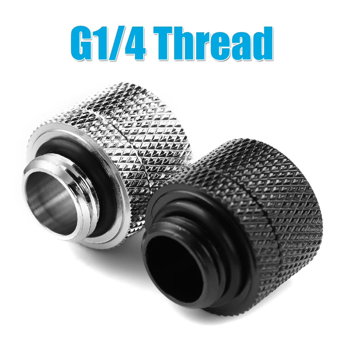 

G1/4 Water Cooling Connector Fittings for Soft Tube External Thread Connectors Water Cooler Heat Sink PC Computer Water Cooling