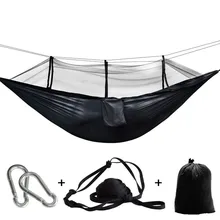 Ultraleve rede de insetos rede rede tenda mosquito ao ar livre quintal caminhadas mochila viagem acampamento duplo hamac rede hamaca hangmat