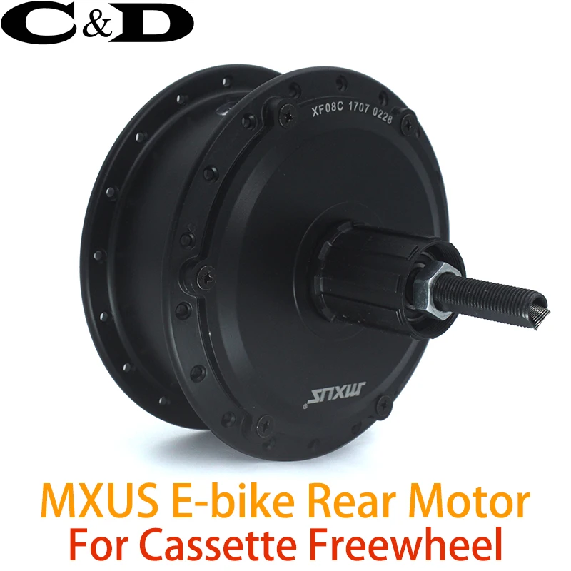 

36V 48V 250W 350W XF08C Cassette Motor High Speed Brushless Gear Hub Motor E-bike Rear Motor MXUS Brand freehub