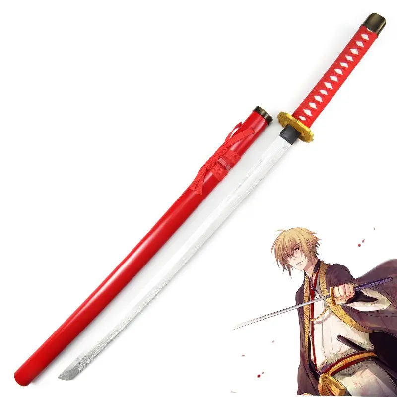 Японское Аниме Hakuouki меч Chikage Kazama деревянный Косплей Реквизит декоративные