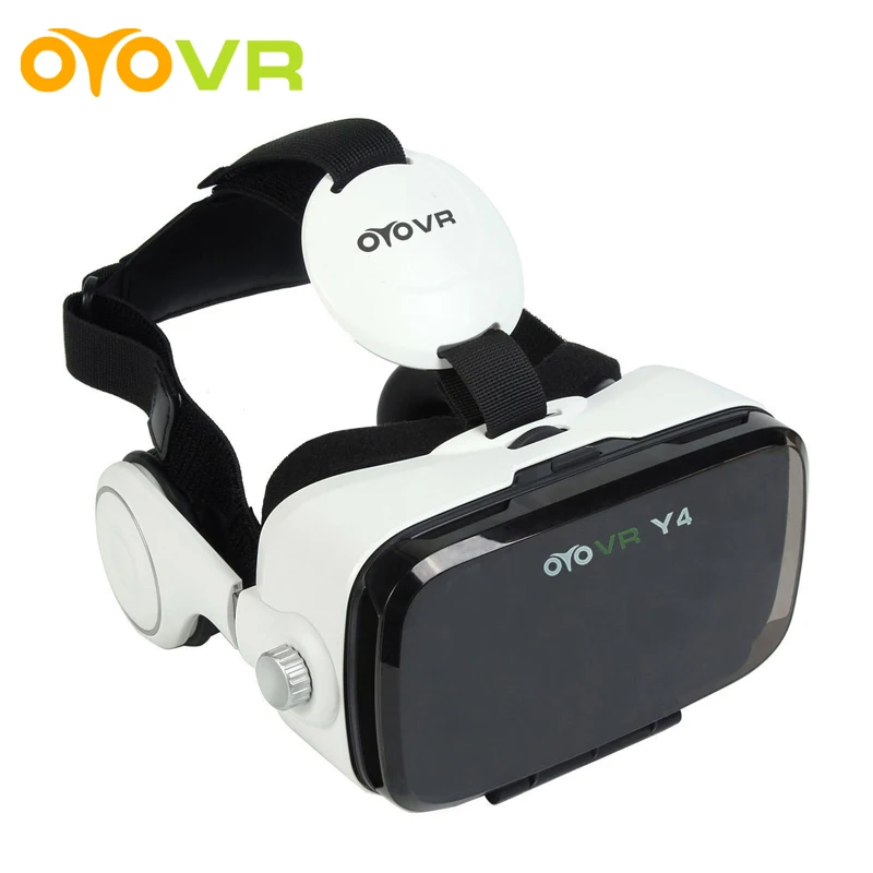 2017 OYOVR Y4 (версия 4.0) Google cardb­oard VR BOX с наушниками 3D Виртуальные очки для 4.7 6.2