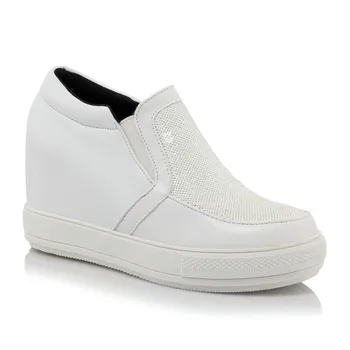 

College loafers leisure wind wedge heel size 32-45 yards single shoe tide 1228 waterproof Taiwan students