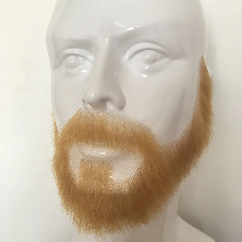 Details about / 100/% Human Hair Handmade Fake Mustache Beard for Entertainment//Drama//Life