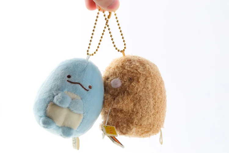 Brinquedos de Pelúcia Pingente de Pelúcia Atacado Lote Japão Sumikko Pequeno Keychain 8*7cm 16 Tipos Wj01 10 Pçs - 8 Cheap Chaveiros de pelúcia