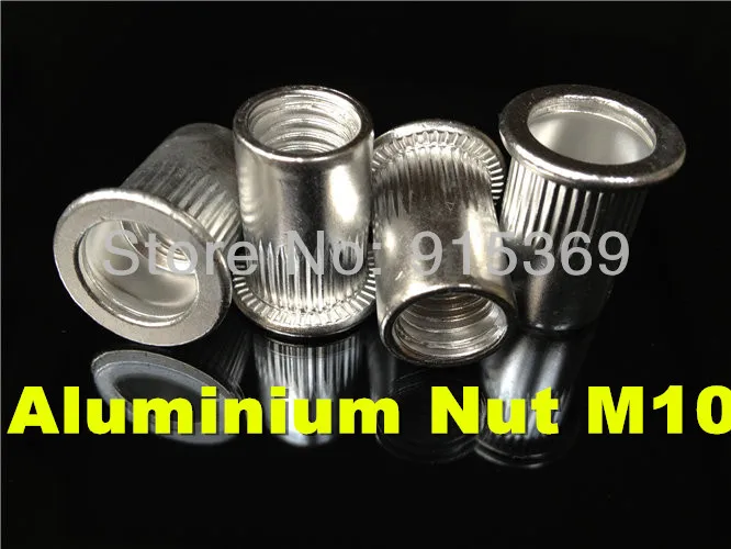 300pcs M3 M4 M5 M6 M8 M10 rivet nut kits Flat Head Aluminum rivet nut assortment Alu insert nut