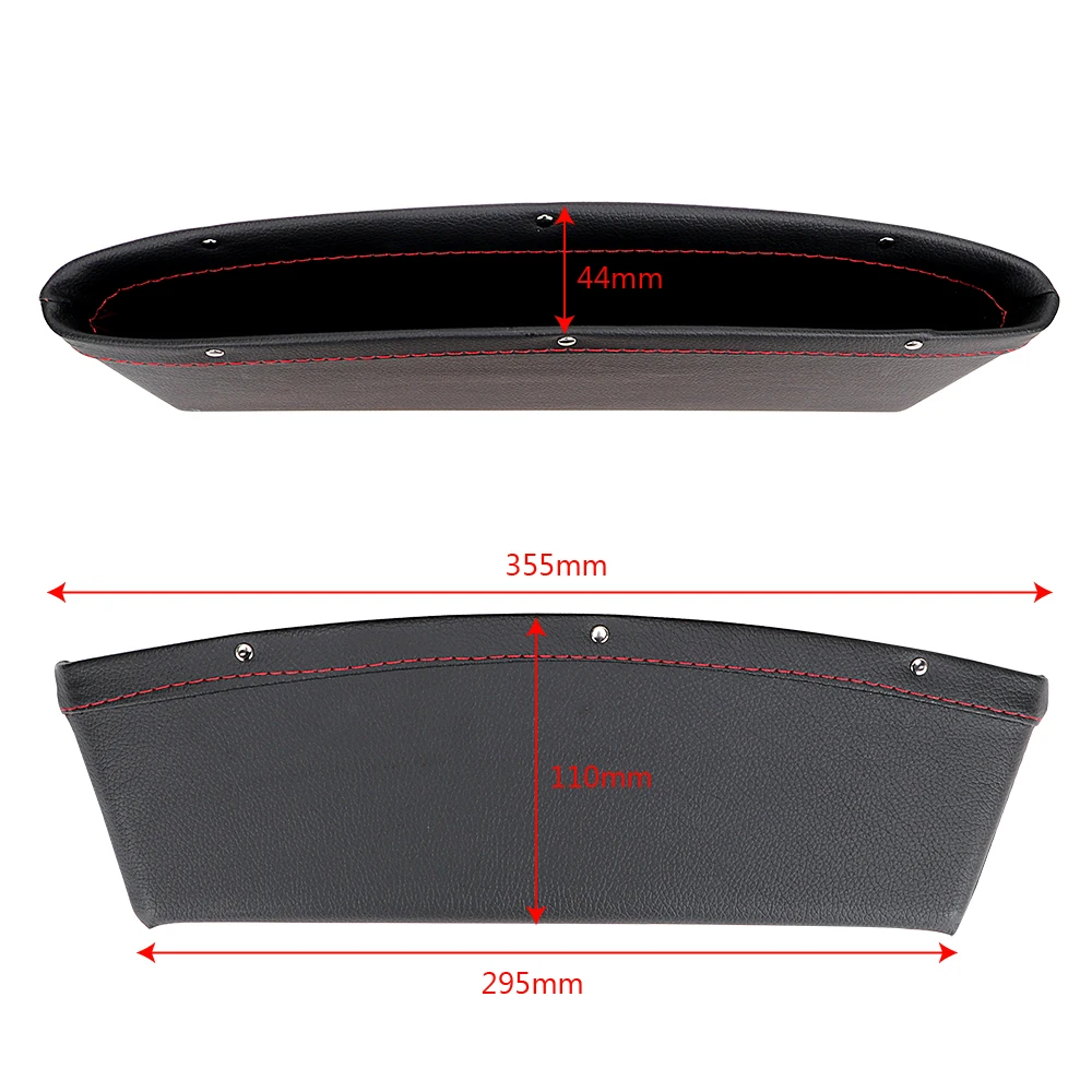 YOSOLO 2pcs/Set Car Seat Crevice Storage Box Bag Case Leak Proof Seat Gap Pocket Catcher Organizer PU Leather Stowing Tidying YOSOLO 2pcs/Set Car Seat Crevice Storage Box Bag Case Leak Proof Seat Gap Pocket Catcher Organizer PU Leather Stowing Tidying