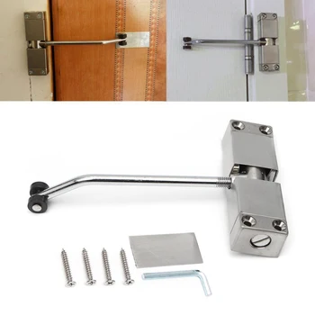 

Brand new Stainless Steel Durable Automatic Mounted Spring Door Closer Adjustable Surface Door Closer 160x96x20mm