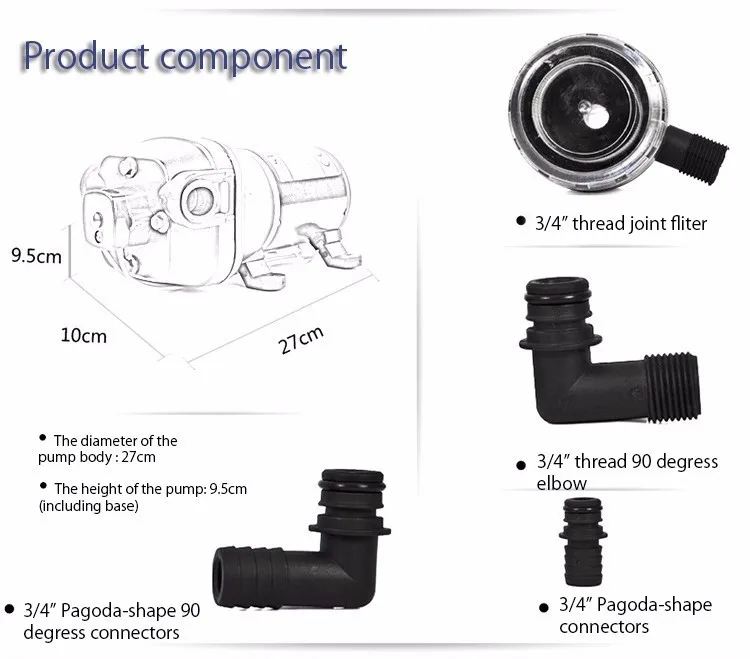 Bomba de Água mini Bomba de Diafragma