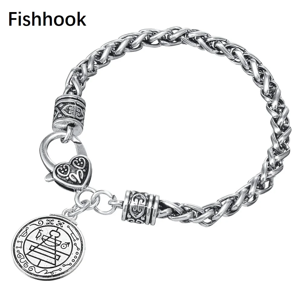 

Fishhook Wiccan Talisman Secret Seal of Solomon Bracelet Talisman For Women Bangles Fashion Jewelry Gifts
