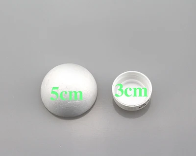 2-30cm in diameter white Half Round Solid Polystyrene Styrofoam Foam Balls for children/kids DIY handmade/Decoration materials - Цвет: 5cm 24pcs