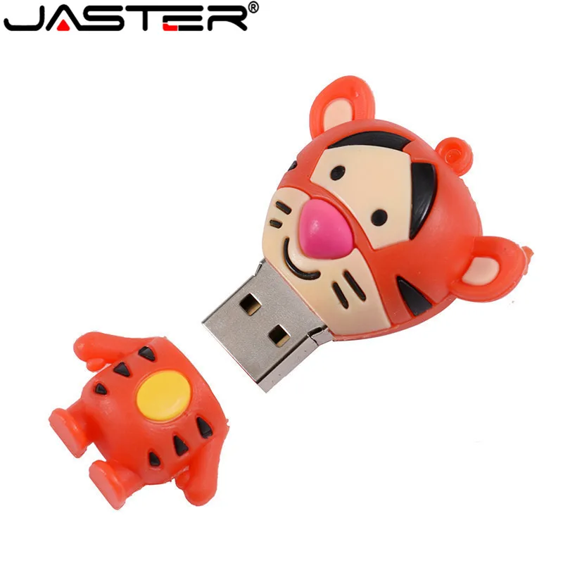 USB накопитель JASTER супер милый флеш с изображением Льва Ослика тигра свиньи 32 ГБ 16