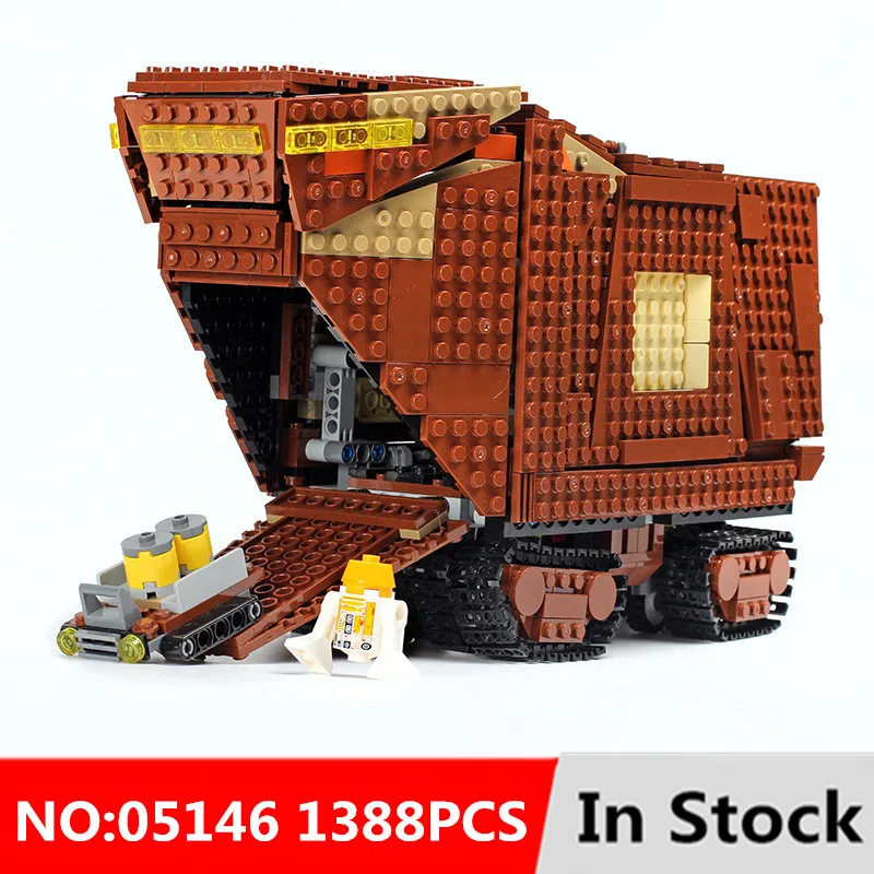 

Lepin Star Wars The Sandcrawler 1388Pcs 05146 Series Compatible Legoingly 75220 Building Blocks Bricks Educational Toys kid gift