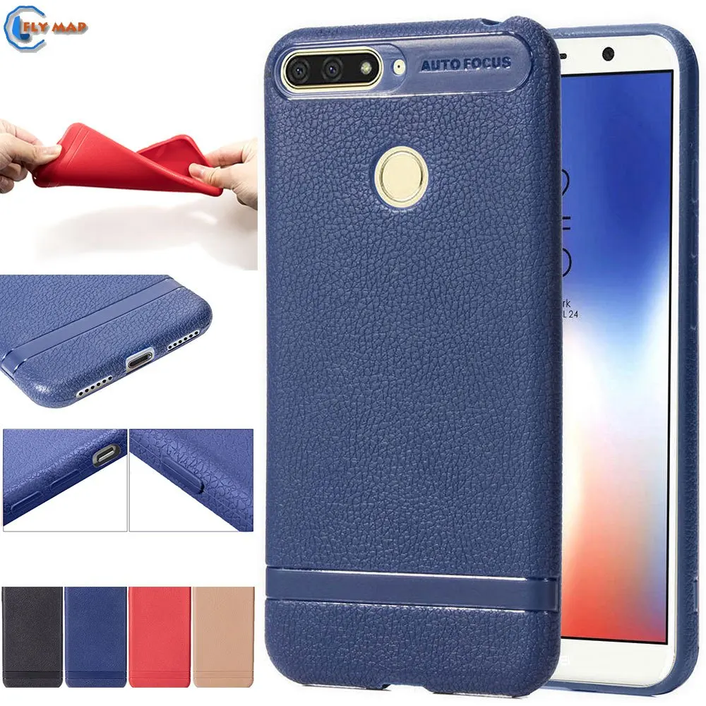 TPU Case For Huawei Honor 7C 5.7 "C7 AUM-L41 Dual Soft Silicone Phone Cover for Huawei Y6 Prime 2018 ATU-L31 ATU-L42 Shell Capa