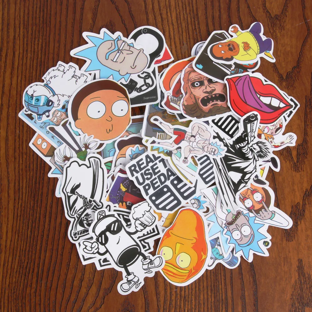 Toko Online 60 Pcs Set Stiker Warna Hitam Dan Putih Kreatif Kartun