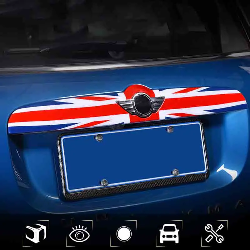 

Union Jack ABS Rear Tail Trunk Lid Molding Trim Decoration Cover Trim For Mini Cooper F60 F55 F56 F57 Countryman Car Accessories