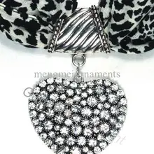 Прозрачный кристалл направлениям сердце шарф прелести кулон