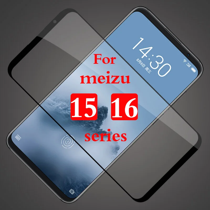 Защитное стекло для meizu 15 16 plus lite 16th 16x m15 полноэкранное закаленное на 15lite 15plus 15m X16