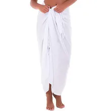 Свободное шифоновое одноцветное бикини из страуса, сексуальное свободное женское пляжное многофункциональное покрывало для тела, ткань, юбка, накидка, капюшон, нестандартный