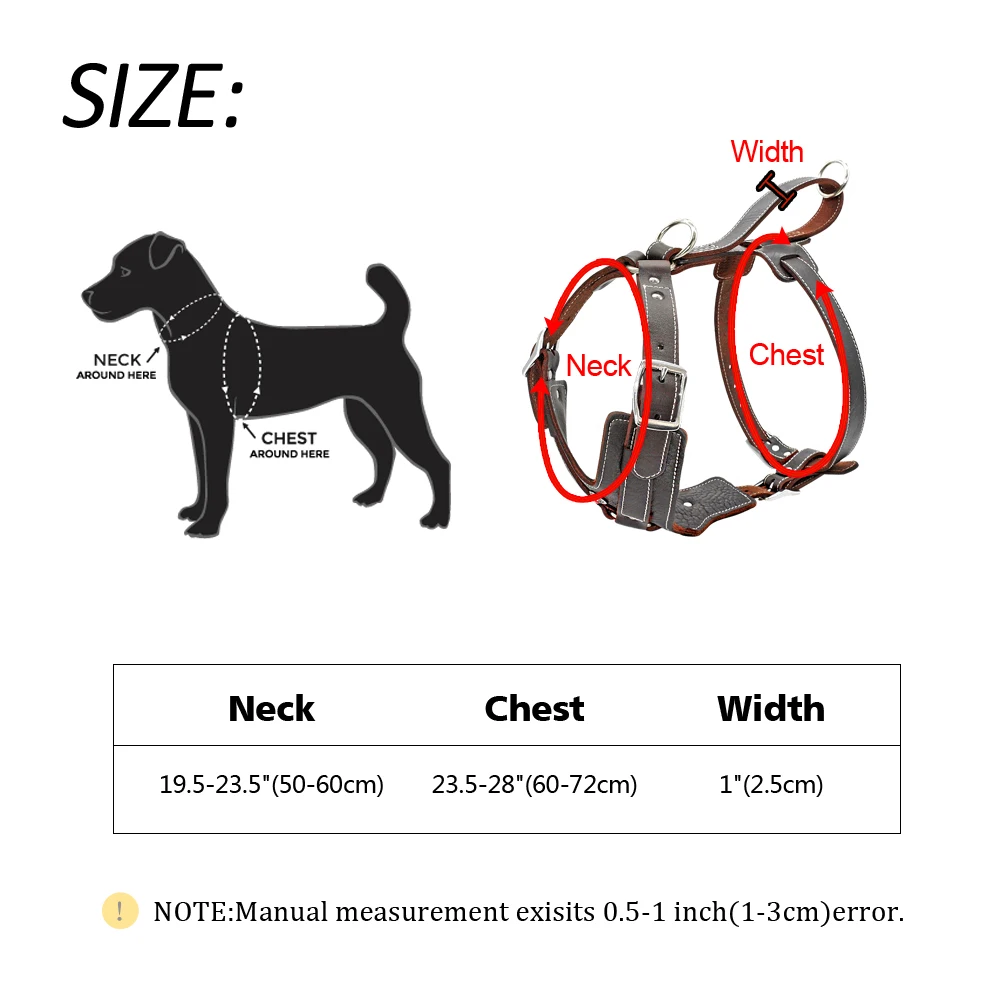 Поводок для собак из натуральной кожи для больших собак тренировочный жилет для домашних животных с ручкой быстрого управления Регулируемый для Лабрадора питбуля K9