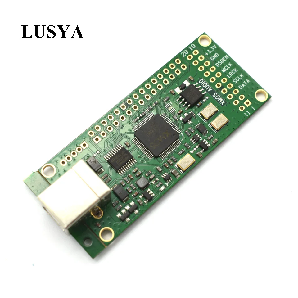 Lusya XMOS XU208 USB к цифровому интерфейсу I2S асинхронная плата дочери поддержка DSD256 A2