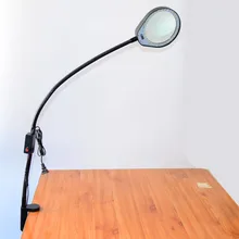 8X Magnifying Glass Table Machine Soft Rod Dimmable LED Light Magnifier For Reading Repairing And Inspection Desktop Magnifier led desktop magnifier 3x 10x magnifying glass dimmable light magnifier for industry factory for reading repairing table lamp