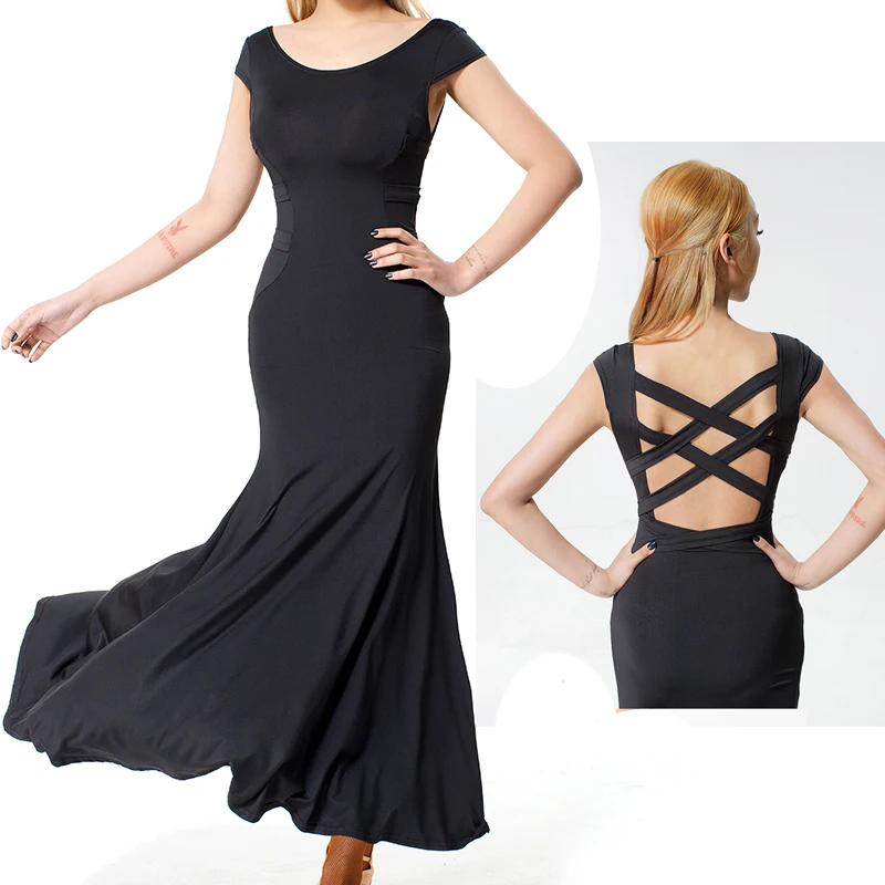 

GOODANPAR Sexy Ballroom Dance Practice Dress Women Waltz Costume Standard Dance Wear Modern Standard Ballroom Dancing Clothe