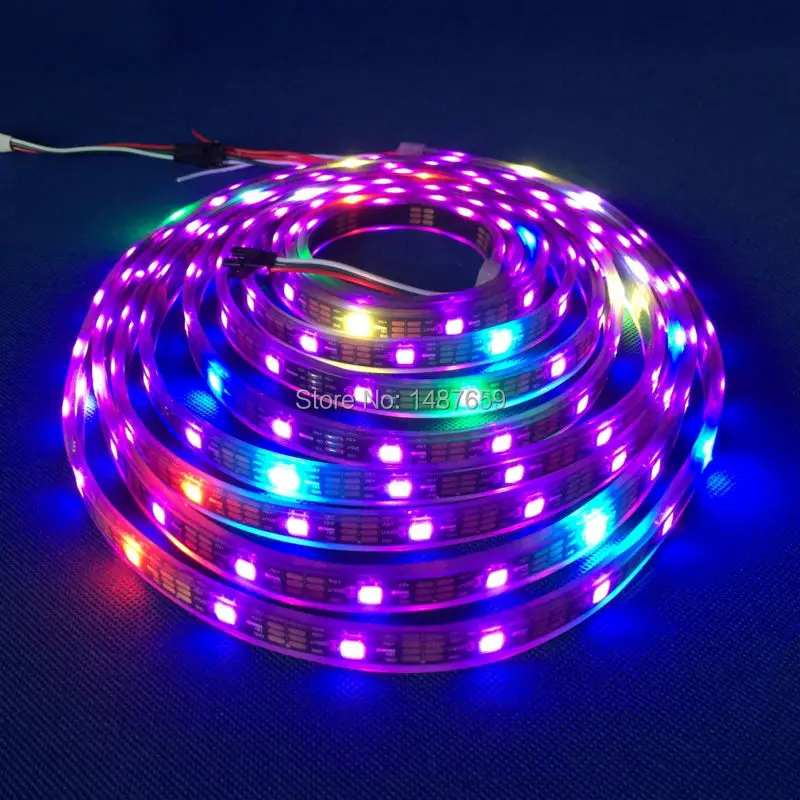 led full color strip,effect programmable,built in SK6812 IC,30 pixels/m,30 leds/m,flexible strip